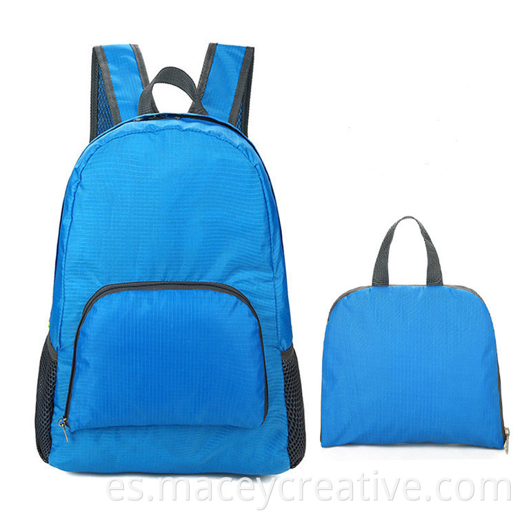 Mochila de nylon plegable de nylon barato y ligero de nylon